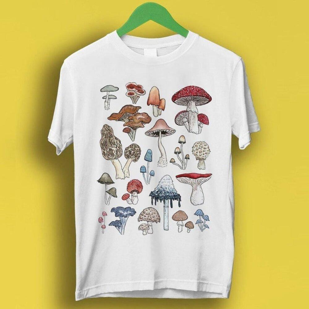 British Wild Mushrooms Shirt Funny Style Aesthetic Unisex Gamer Cult Shirt